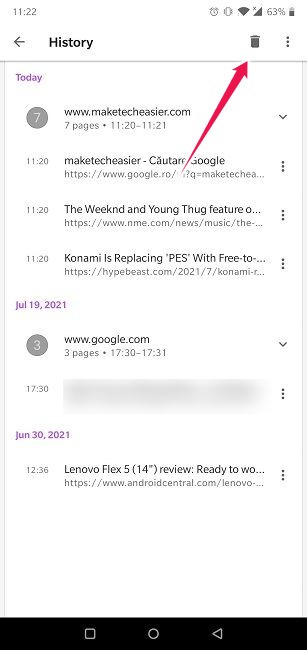 Clear Web Browsing History Android Opera Quickly Delete Histroy