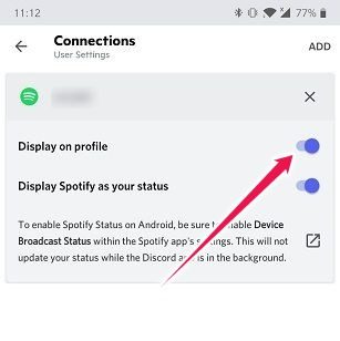 Connect Spotify To Discord Android Display On Profile