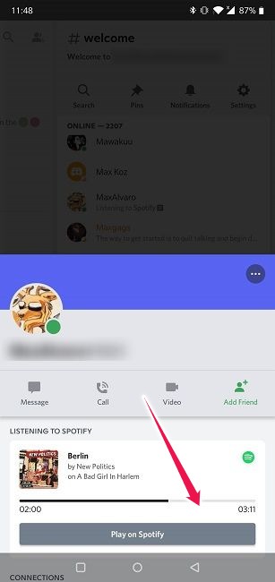 Connect Spotify To Discord Android Play On Spotify