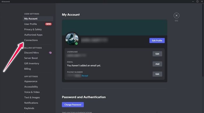 Connect Spotify To Discord Desktop Connections