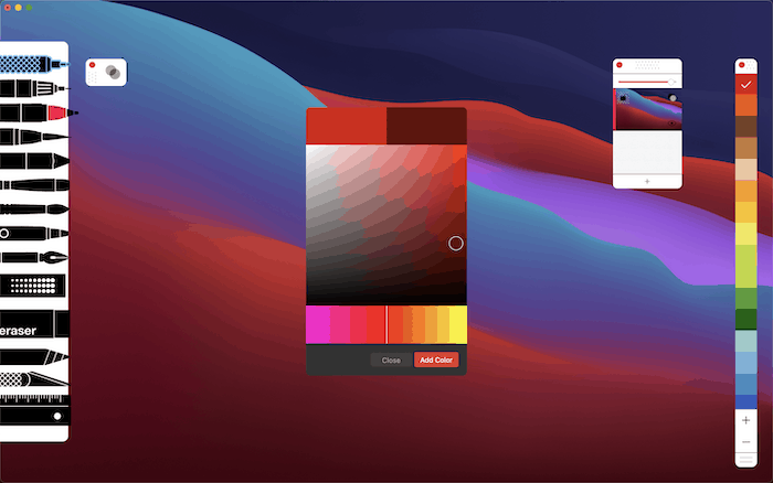 The Sketches Color Palette.