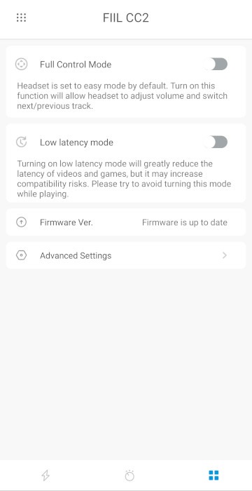 Fiil Cc2 Review App Advanced Settings