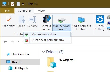 How To Map A Webdav Drive In Windows 10 Map Network Drop Down