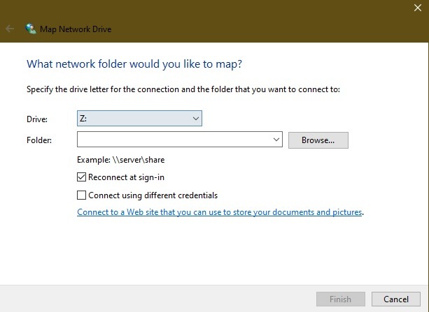 How To Map A Webdav Drive In Windows 10 Map Network Options