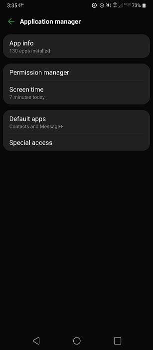 Enabling Special Access permission in Android.