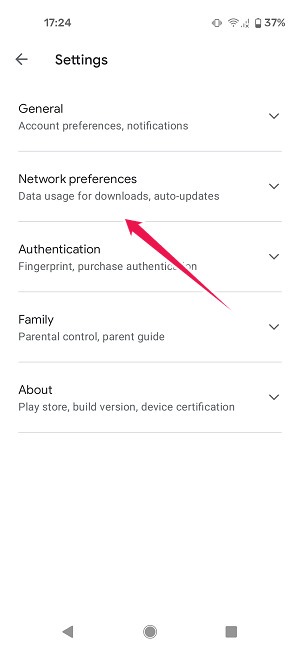 How To Update Apps Android Play Store Network Preferences