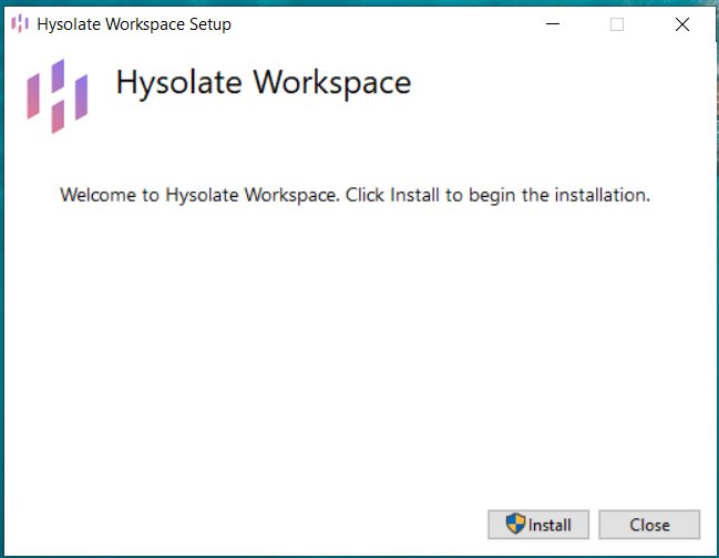 Hysolat Installation