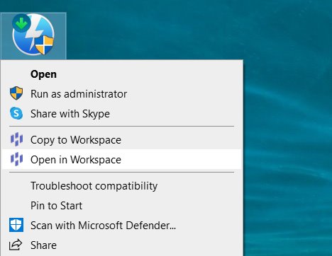 Hysolate Open In Workspace