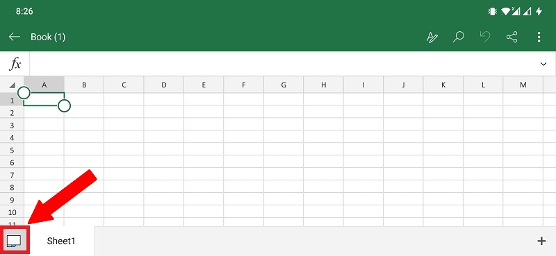 Insert Data From Image Excel Android Toolbar