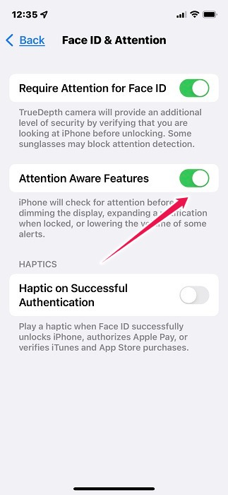Keep Display On When Looking At It Iphone Attention Aware Features