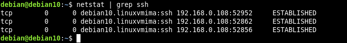 Netstat Grep Ssh