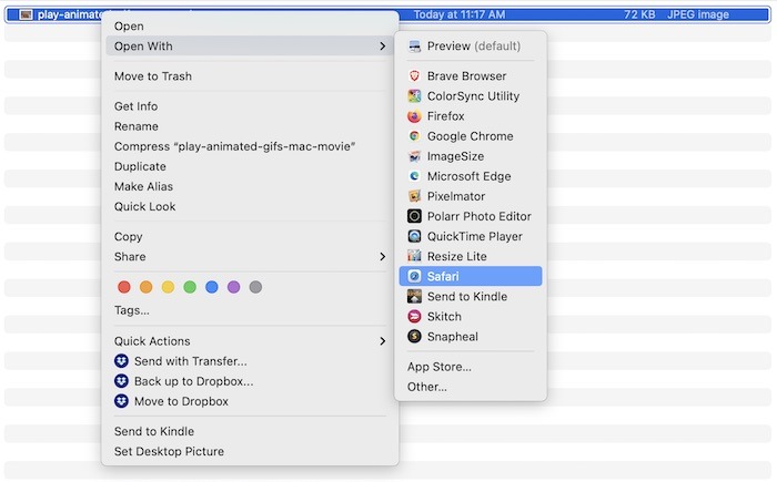Play Animated Gifs Mac Browser