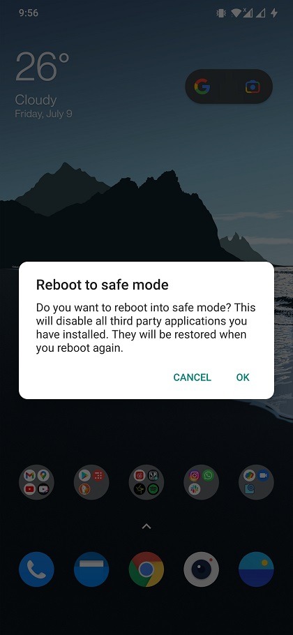 Safe Mode Reboot