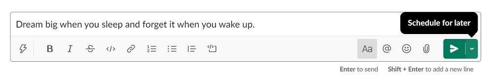 Schedule For Later Online Slack Platform