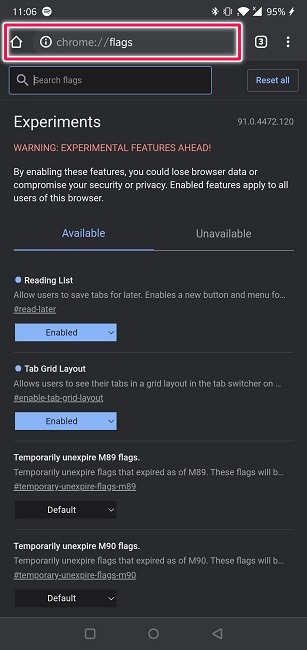 Take Screenshots Incognito Mode Android Chrome Flags View
