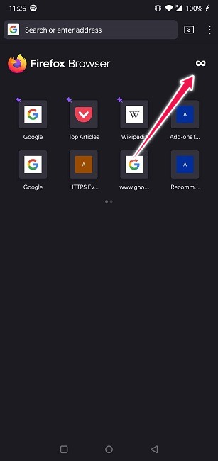 Take Screenshots Incognito Mode Android Firefox New Private Window