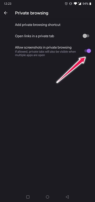 Take Screenshots Incognito Mode Firefox Enable Screenshots