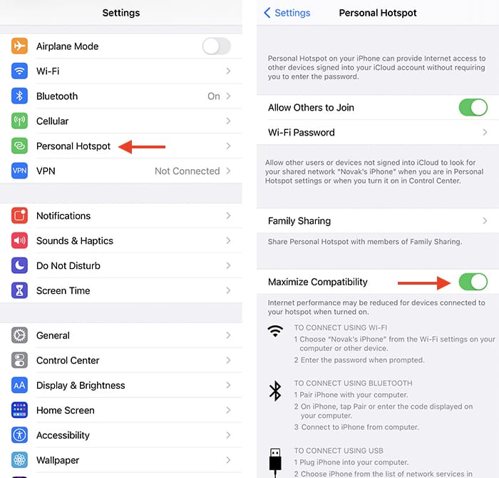 Troubleshoot Iphone Wifi Hotspot Maximize Compatibility