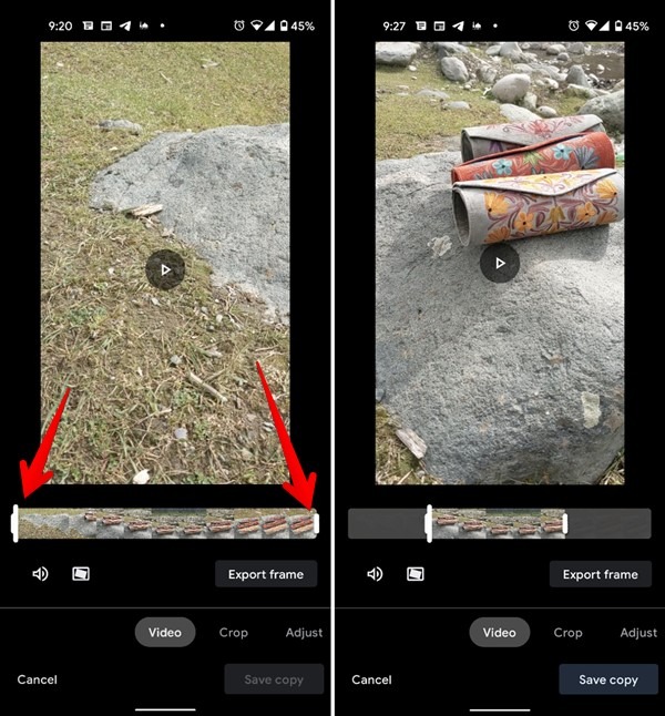 Crop Trim Video Google Photos