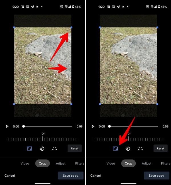 Crop Video Google Photos Aspect Ratio
