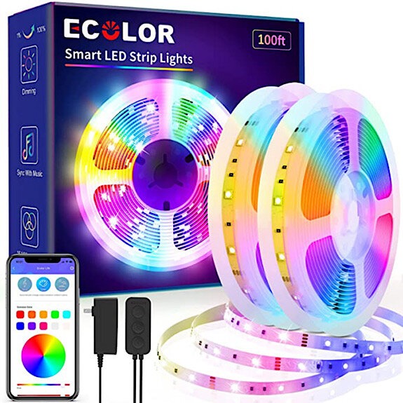 Ecolor Strip Lights 100ft