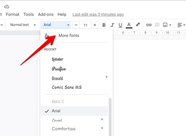 Google Docs Add Fonts