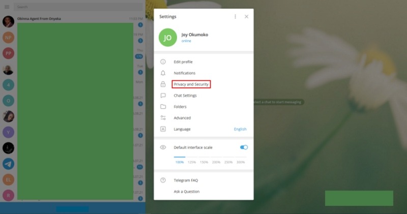 Telegram Passcode Lock Click Privacy And Security
