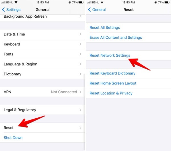Whatsapp Reset Network Settings Iphone