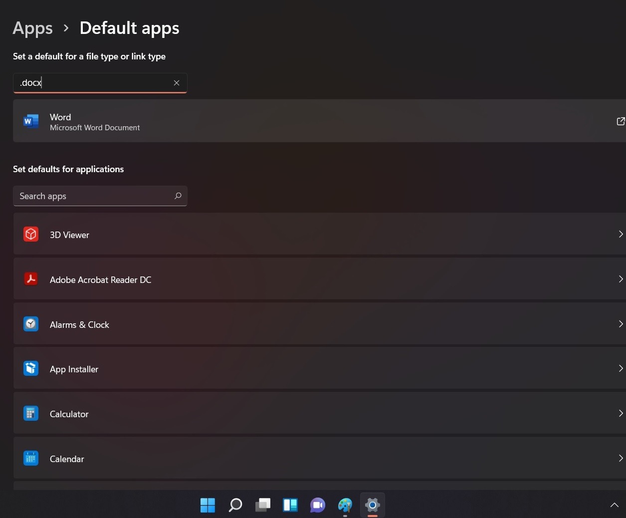 Win11 Default Browser Based On File Type