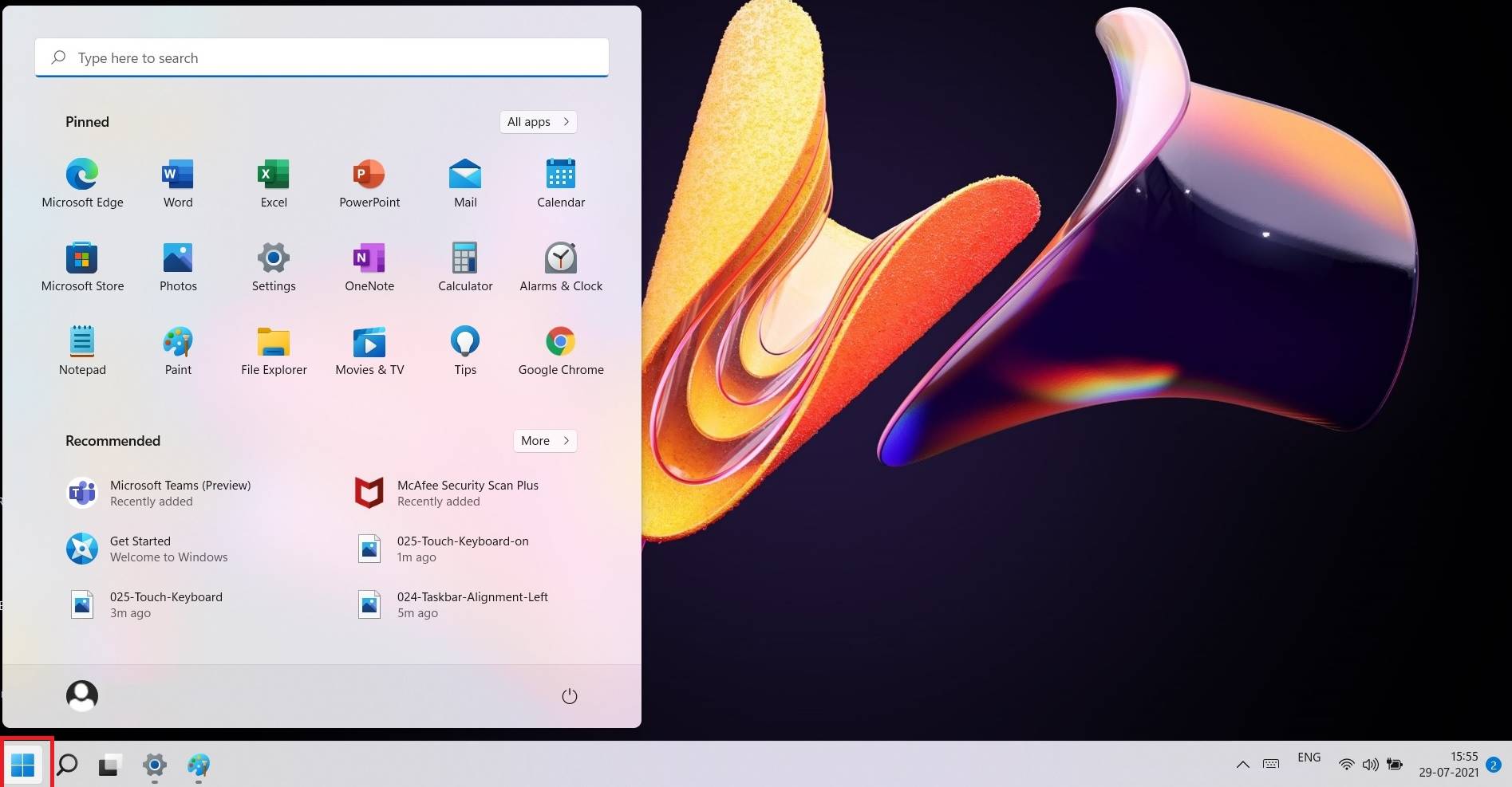 Windows10 Search From Start Menu