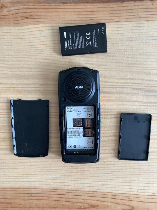 Agm M7 Battery Removed