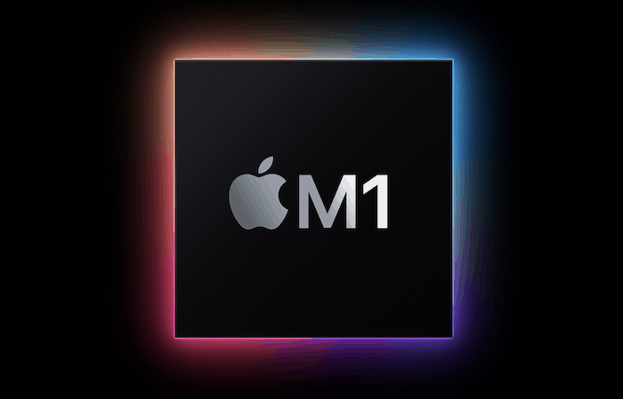 The Apple Silicon M1 logo.