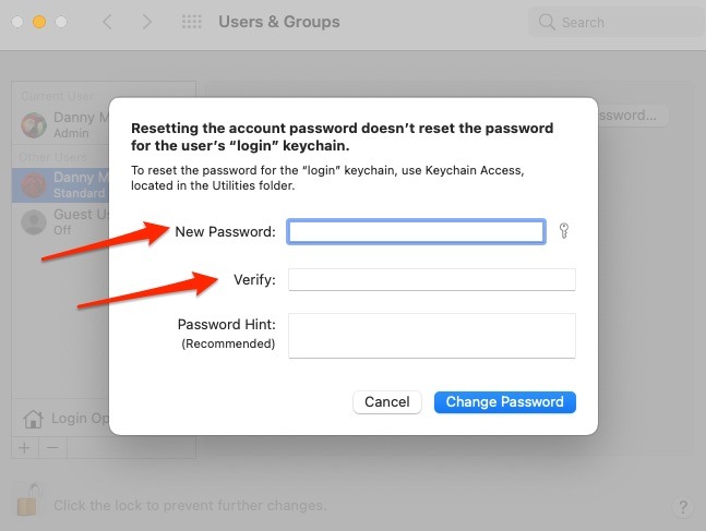 Change Password Mac Other Admin
