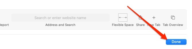 Click On Done Toolbar