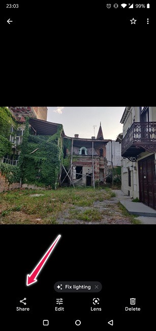 Disable Link Sharing Google Photos Android Press Share Button