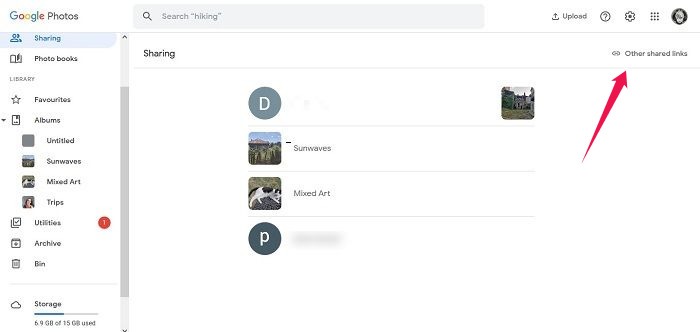 Disable Link Sharing Google Photos Web Sharing Tab Albums View