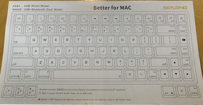 The Epomaker Mac layout from the manual.