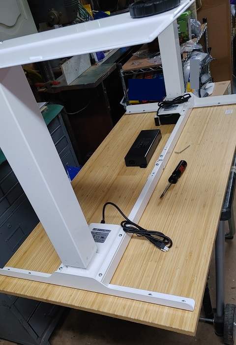 Flexispot Kana Bamboo Standing Desk Review Setup