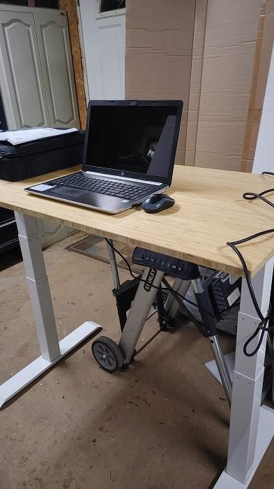 Flexispot Kana Bamboo Standing Desk Review Using