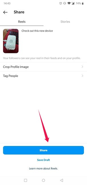 How To Add Music Instagram Share Reel