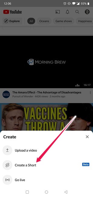 How To Create Shorts Youtube Add New Short