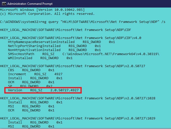 How To Install Net Framework 20 30 35 In Windows 10 Command