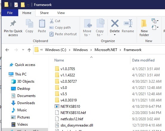 How To Install Net Framework 20 30 35 In Windows 10 File Explorer