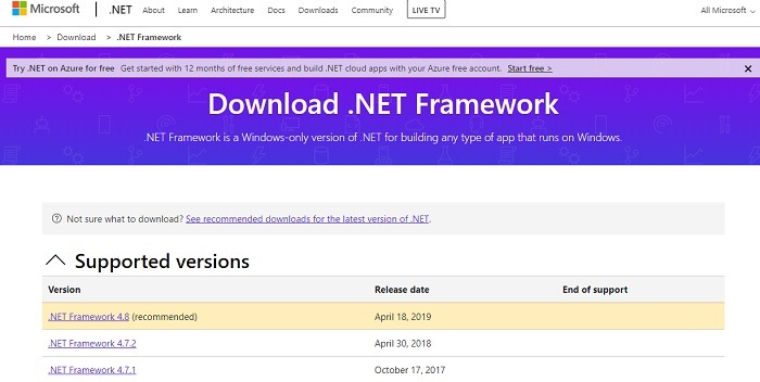 How To Install Net Framework 20 30 35 In Windows 10 Microsoft