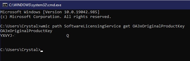 How To Recover Your Windows 10 Product Key Cmd