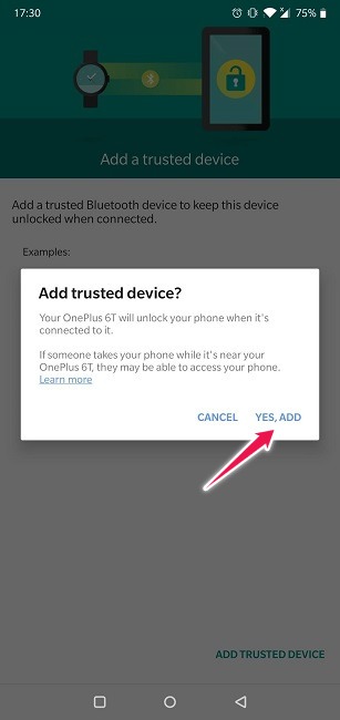 How To Set Up Smart Lock For Android Confirm Trusted Device