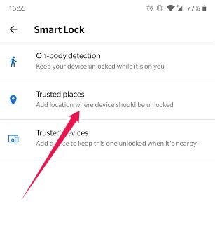 How To Set Up Smart Lock For Android Trusted Places Activation