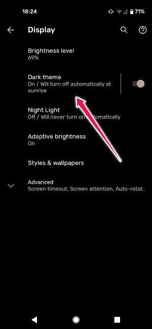 How To Turn Dark Mode Snapchat Android System Dark Mode On