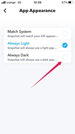 How To Turn Dark Mode Snapchat Ios Always Dark