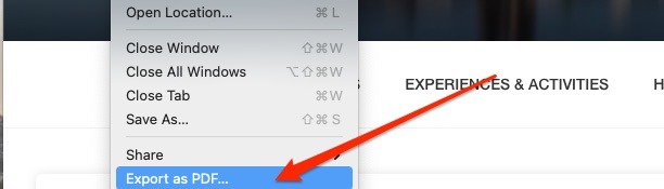 Mac Export Webpage As Pdf